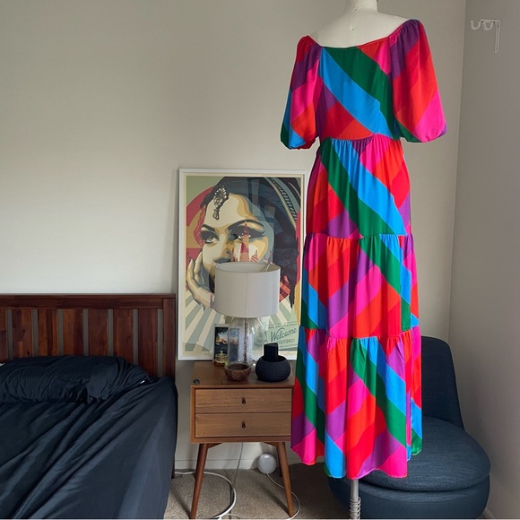 V347 CURRENT AIR MultiColor Maxi Dress - Picture 8 of 12